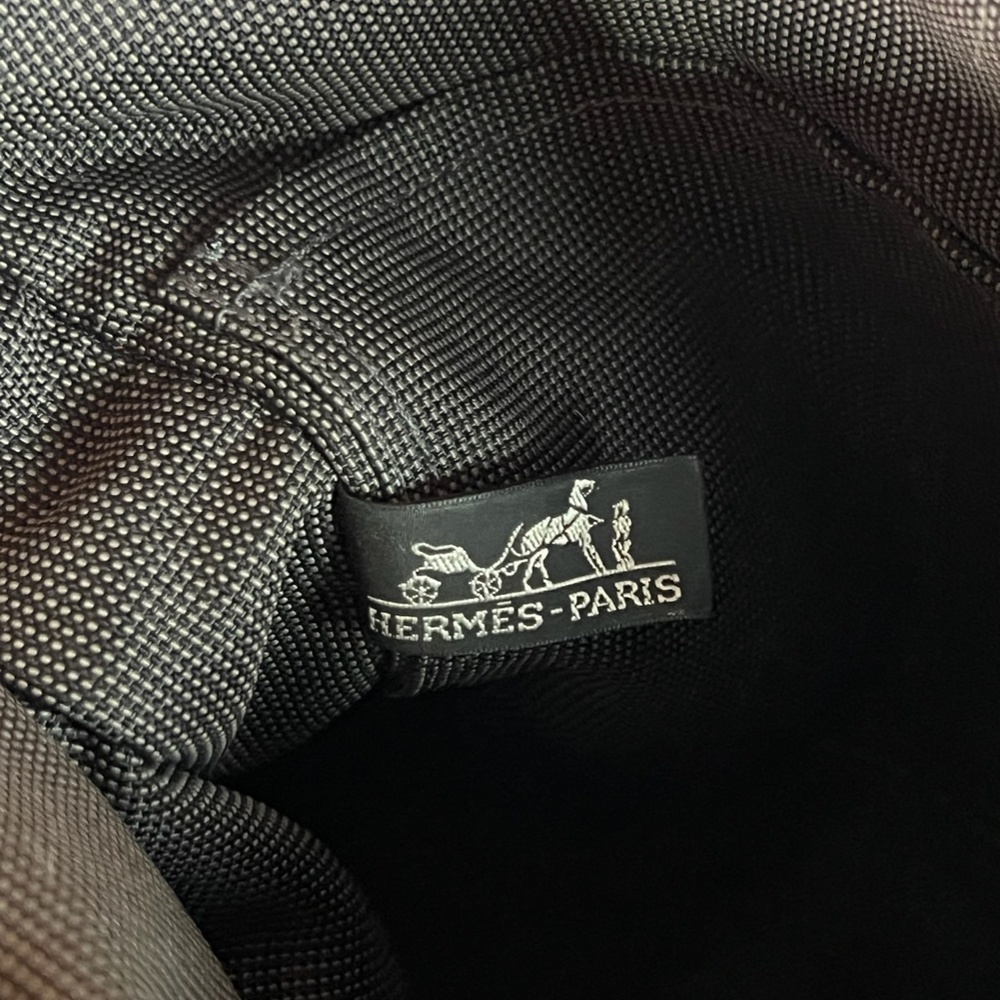 Hérmes Backpack Yale Line Ad PM Grey Canvas Unisex Rucksack with Lock - Picture 5 of 16
